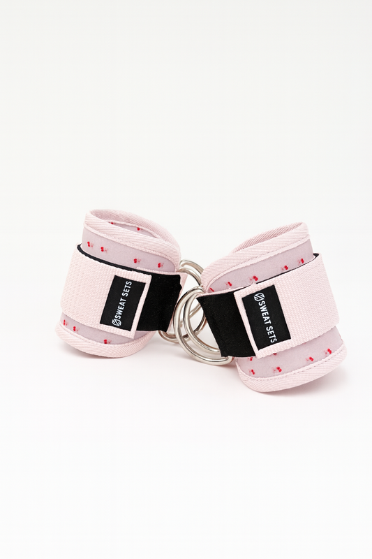 Pink Cherry Ankle Straps